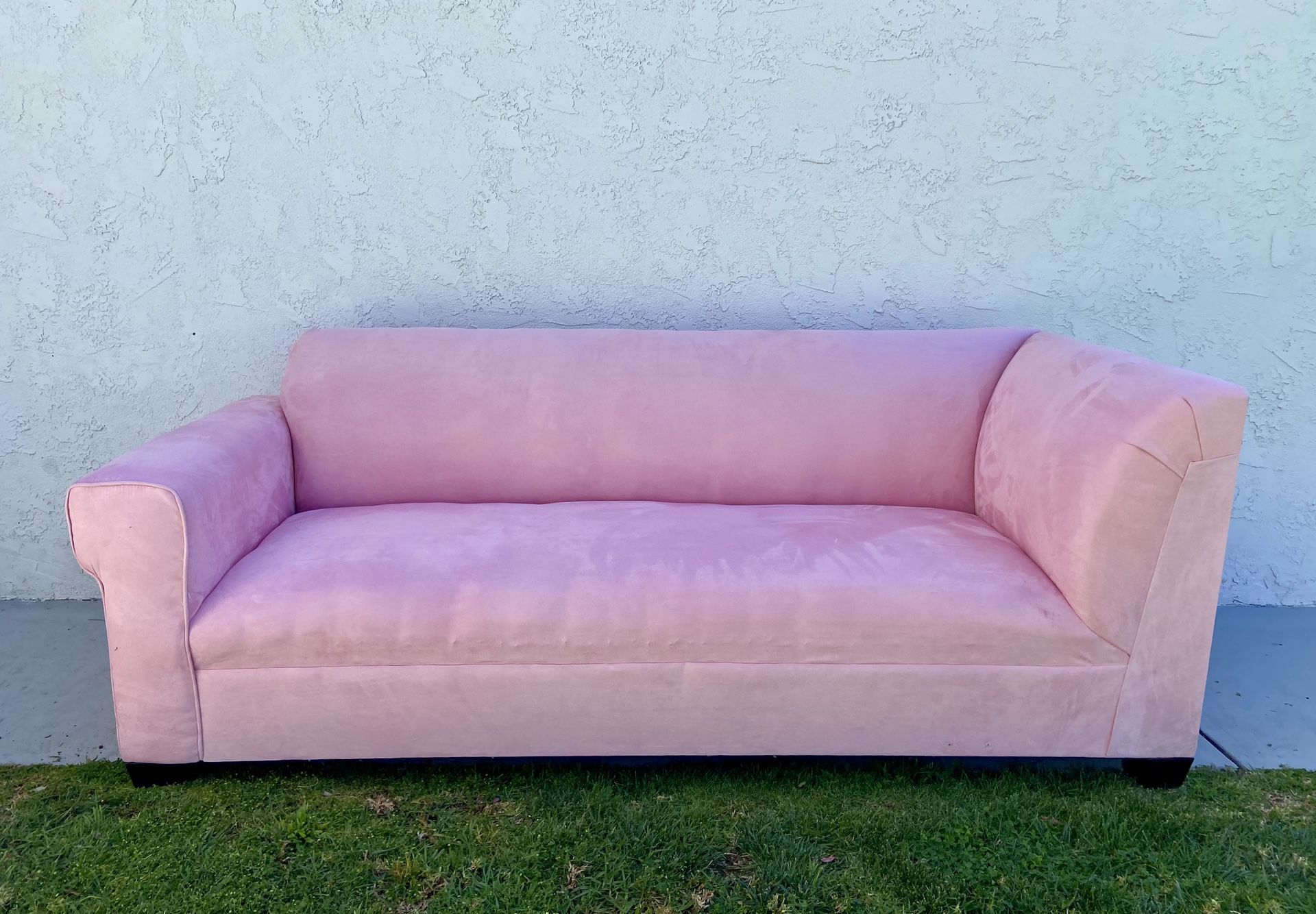 Pink Velvet Couch 