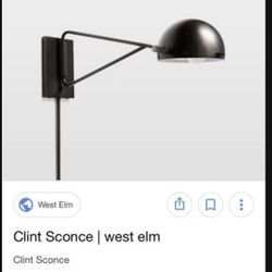 West Elm Clint Sconce Light Fixture