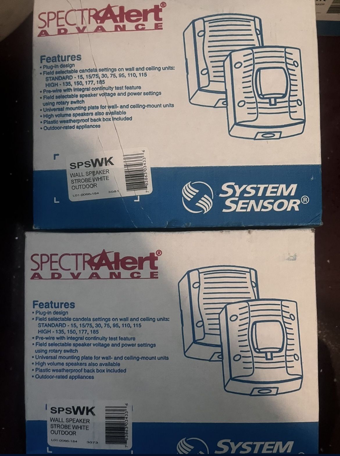 Spectr Alert System Sensor Alarm Strobe 