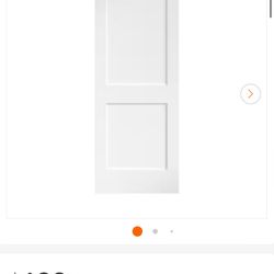 28 in. x 80 in. x 1-3/8 in. Shaker White Door 