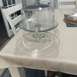 Glass Cake Stand With Cover 