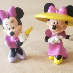 Set Of Vintage Minnie Mouse Pvc Figurines