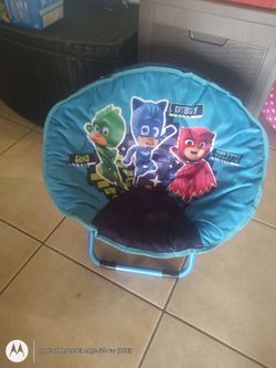 PJ Masks 19" Toddler Mini Saucer Chair,  Blue