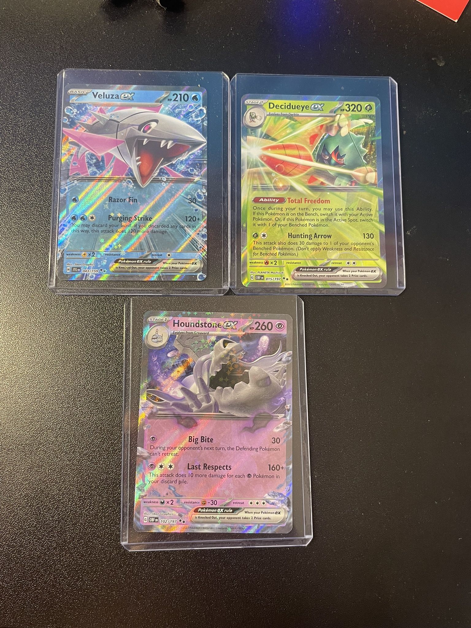 3 Pokemon Ex Cards