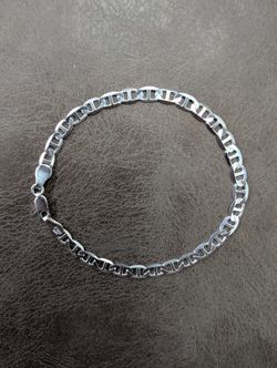 Solid Silver Mariner Bracelet