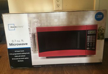 Mainstays 2024 red microwave