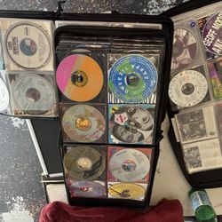 LOT Huge CD MUSIC COLLECTION 243 CDs With Cover Art in Case Logic Folders Holders