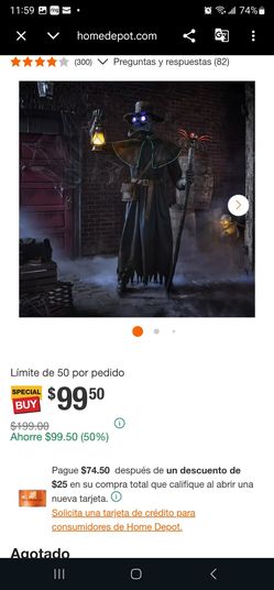 7ft animated Led plague doctor nuevo