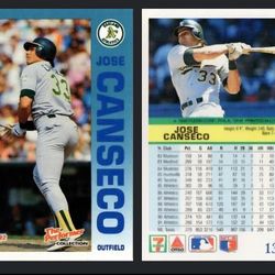#13 Jose Canseco 1992 Fleer 7-Eleven/Citgo The Performer