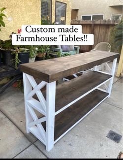 Custom made wooden tables!