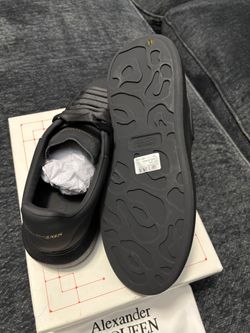 Alexander McQueen Oversized Sneakers in triple black.