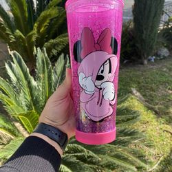 Pink Minnie Mouse Starbucks Tumbler