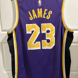 LeBron James Los Angeles Lakers Nike Swingman Jersey Size XL