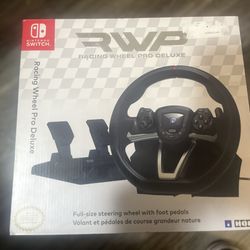 RWP Racing Wheel Pro Deluxe ( Nintendo Switch ) Brand New !