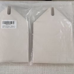 2 Pack Tissue Cover  Stitching Ivory 