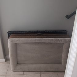 Dog Crate And Orthopedic Bed