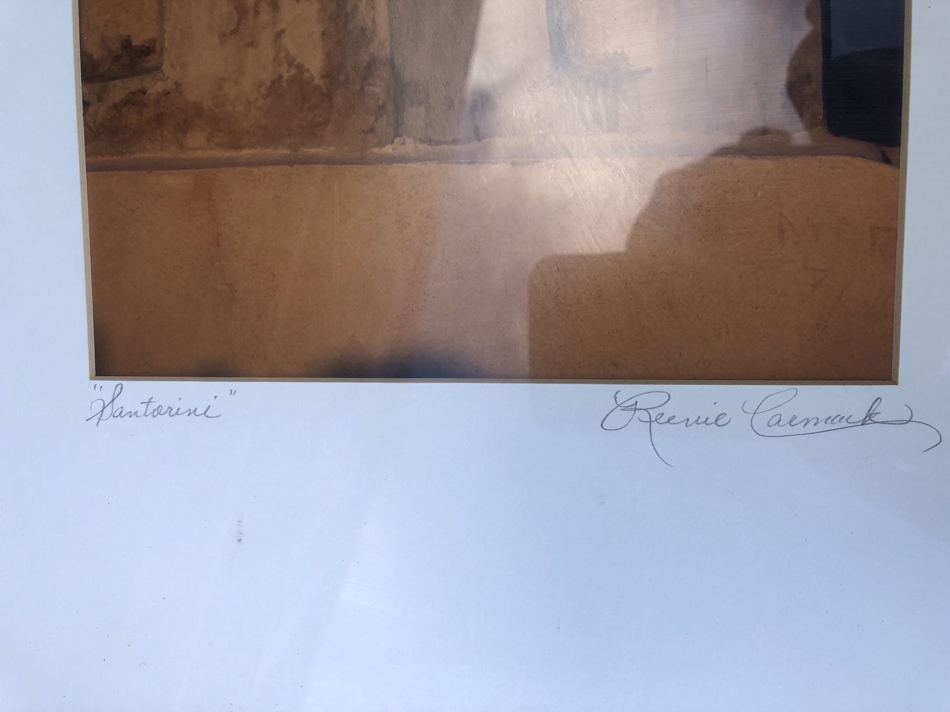 Two original photo art pieces signed by artist