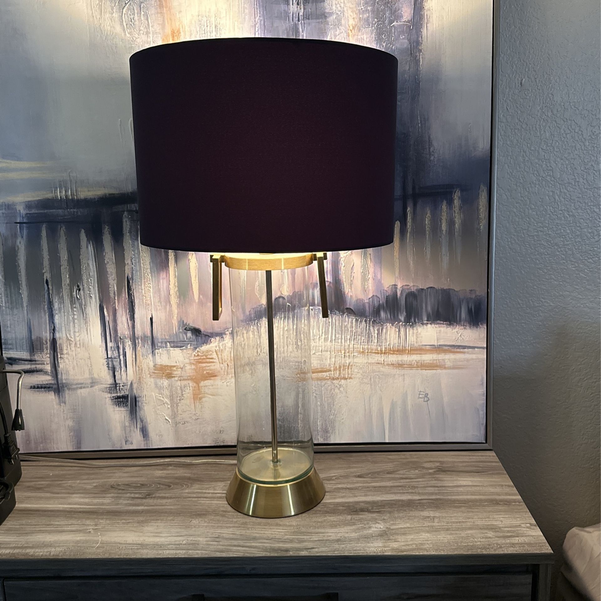 Blue And Gold Lamp