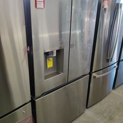 New  - Standard-Depth MAX 30.7 Cu. Ft. French Door Smart Refrigerator with Tall Ice and Water Disp