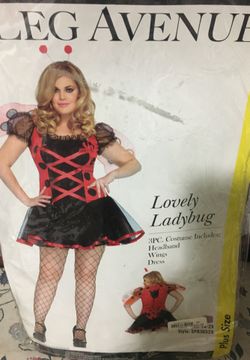 Halloween Lovely Ladybug Plus Size 1X-2X Costume