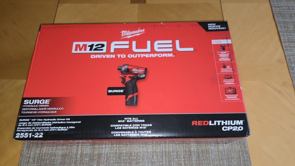 M12 Fuel Surge Hydraulic Impact Driver Kit