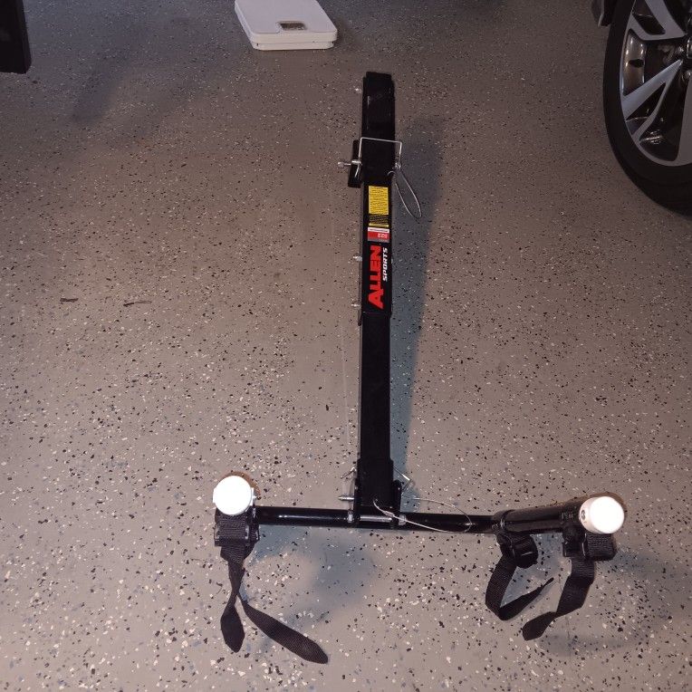 bike rack bicycle rack 2 bike 1 1/4 reciever. nice light space saver.