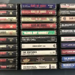 30 Vintage Oldies But Goodies Beach Rock And Soul Cassette Tapes