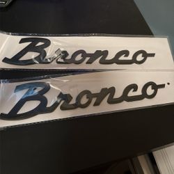Bronco Emblems 