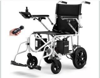 Foldable Electric Wheelchair – 15 Mile Range – 500W – Black