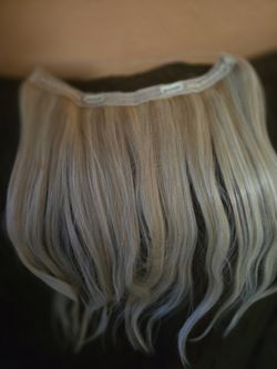 Extenciones una piesa ,cabello natural