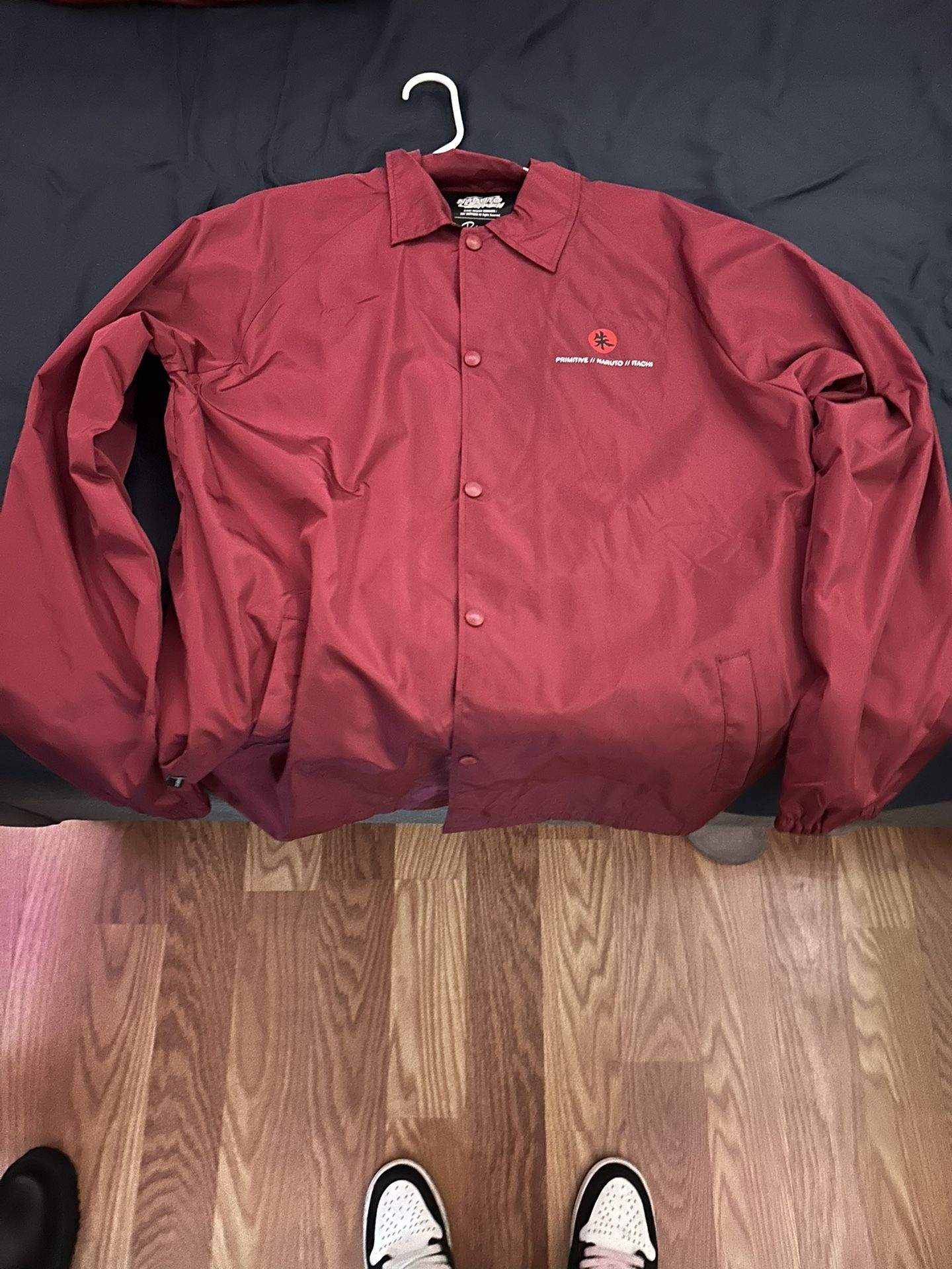 Primitive x Naruto Itachi Coach Jacket (Burgundy)