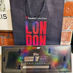 Topps F1 'Lights Out' 75th Anniversary limited edition Box London Exclusive
