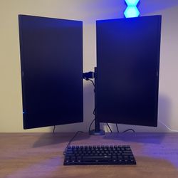 ONN FHD 22” Monitors (2x) and Hang Onn Dual Monitor Mount
