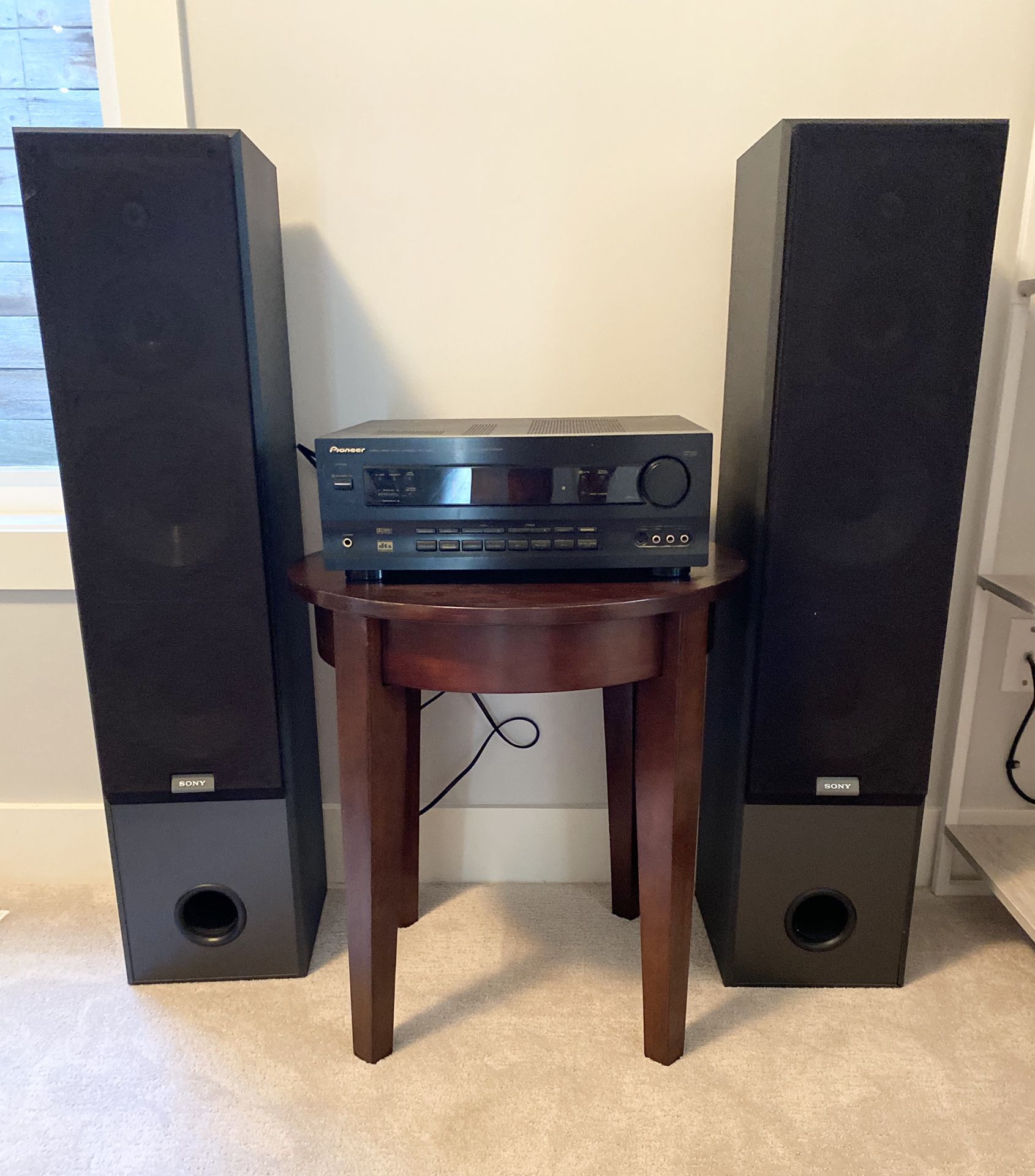 Sony Speakers and Pioneer Receiver