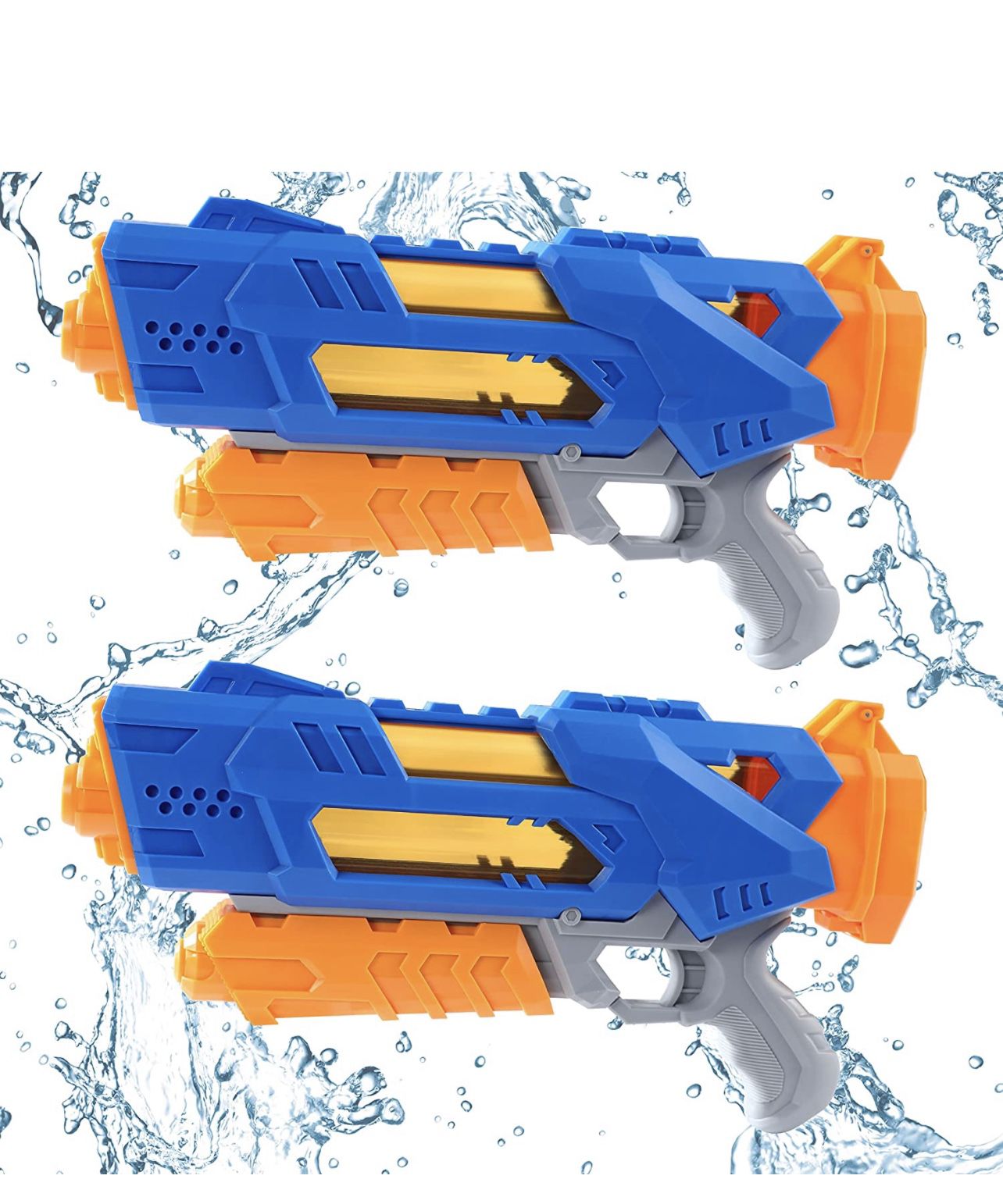 Water Gun - 2 Pack Water Guns, 1200CC Squirt Guns,Water Guns for Adults and Kids, Outdoor Water Toys High Capacity Summer Soaker for Swimming Pool Bea