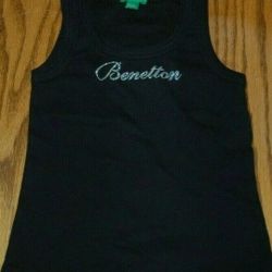 United Colors Of Benetton Girls 3T Black Tank Top