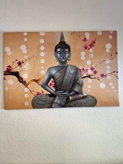 Canvas Buddha painting