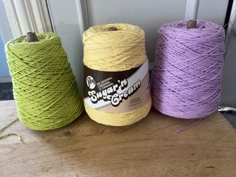 3 Cones Of Cotton Yarn  $10/cone Easy Pickup In San Francisco 