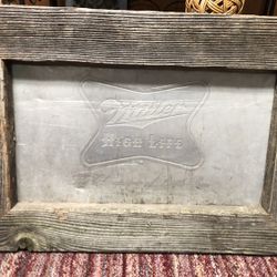 Miller High Life Vintage Old Beer Sign - One Of A Kind