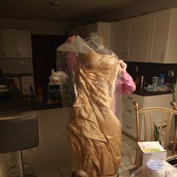 Sweet 15 Dress Gold And Silver