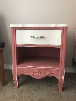 Shabby Chic nightstand or end table
