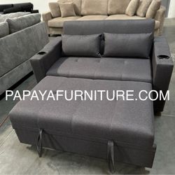 New! Pull-out Comfortable Adjustable Sofa Bed, Sleeper Sofa, Sofa Bed, Pull-out Bed Sofa, Sleeper Sofa Couch, Sofabed, Grey Sofa Bed Dimensions: Sofa: