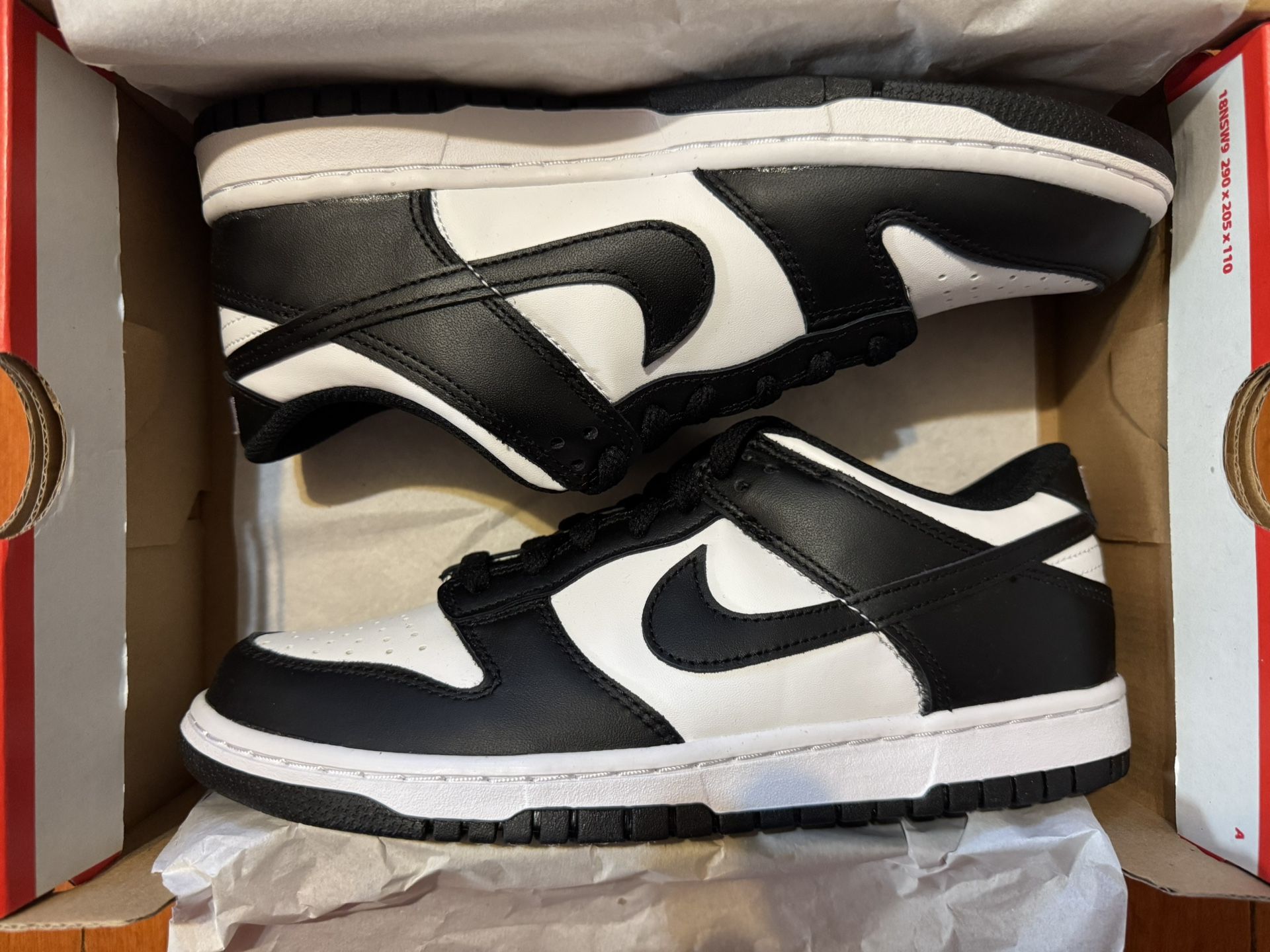 Nike Dunk Low Panda size 7y New 