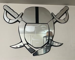Las Vegas Raiders giant mirror logo
