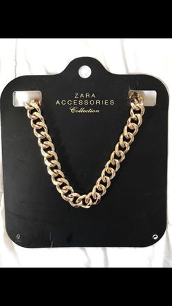 Zara collection - women’s gold color chain link necklace