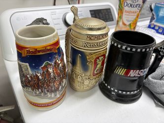 Collectible Beer Stein Mug Set of 3