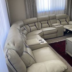 Electric Leather Couch With Leg Rest -1300