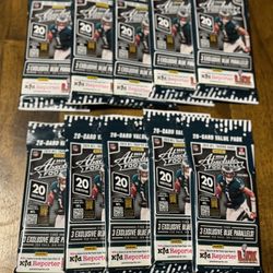 2024 Panini Absolute Football NFL 20-Card Value Pack Lot of 10 New Sealed 