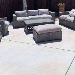 Outdoor Couch With Middle Table  (2 Pieces) 