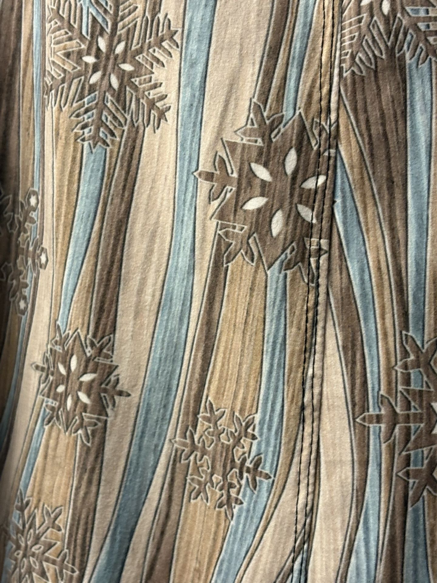 Fits Sizes 14-28 Women’s Plus Size Leggings; Rustic Snowflakes